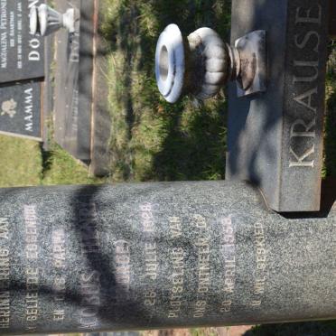 KRAUSE Jacobus Henry 1926-1958