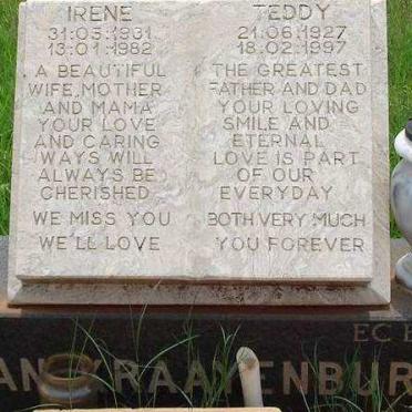 KRAAYENBURG Teddy, van 1927-1997 &amp; Irene 1931-1982