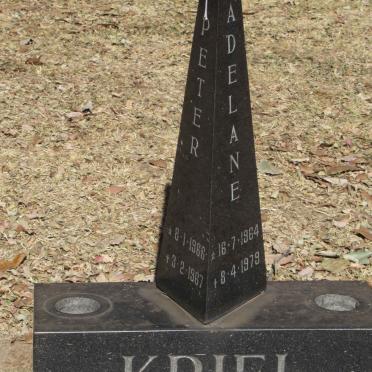 KRIEL Peter 1966-1967 :: KRIEL Madelane 1964-1979