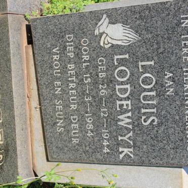 KRUGER Louis Lodewyk 1944-1984