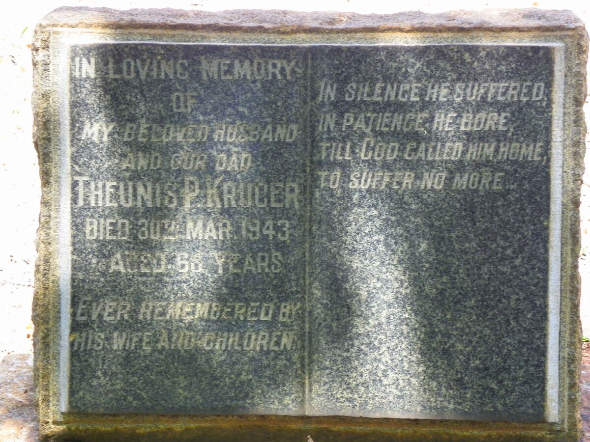 KRUGER Theunis P. -1943
