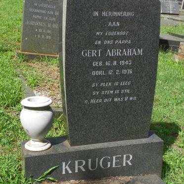 KRUGER Gert Abraham 1943-1976