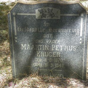 KRUGER Maartin Petrus 1870-1948