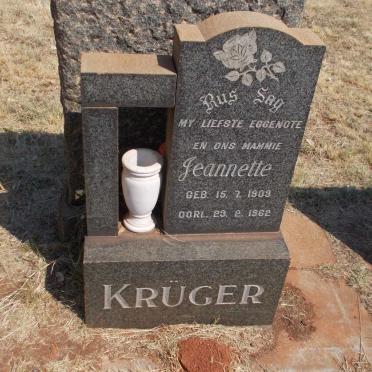 KRUGER Jeannette 1909-1962