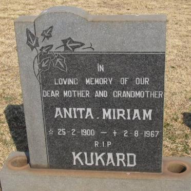 KUKARD Anita Miriam 1900-1967