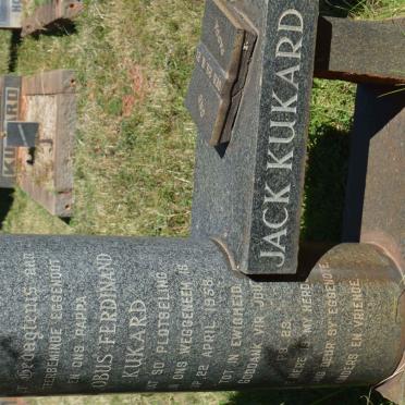 KUKARD Jacobus Ferdinand -1958