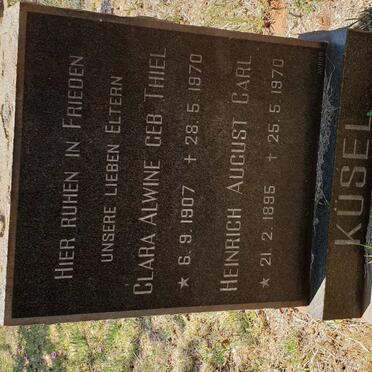 KUSEL Heinrich August Carl 1895-1970 &amp; Clara Alwine THIEL 1907-1970