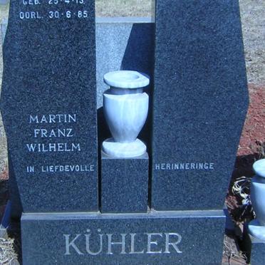 KUHLER Martin Franz Wilhelm 1913-1985
