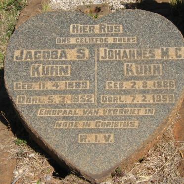 KUHN Johannes M.C. 1886-1959 &amp; Jacoba S. 1889-1952