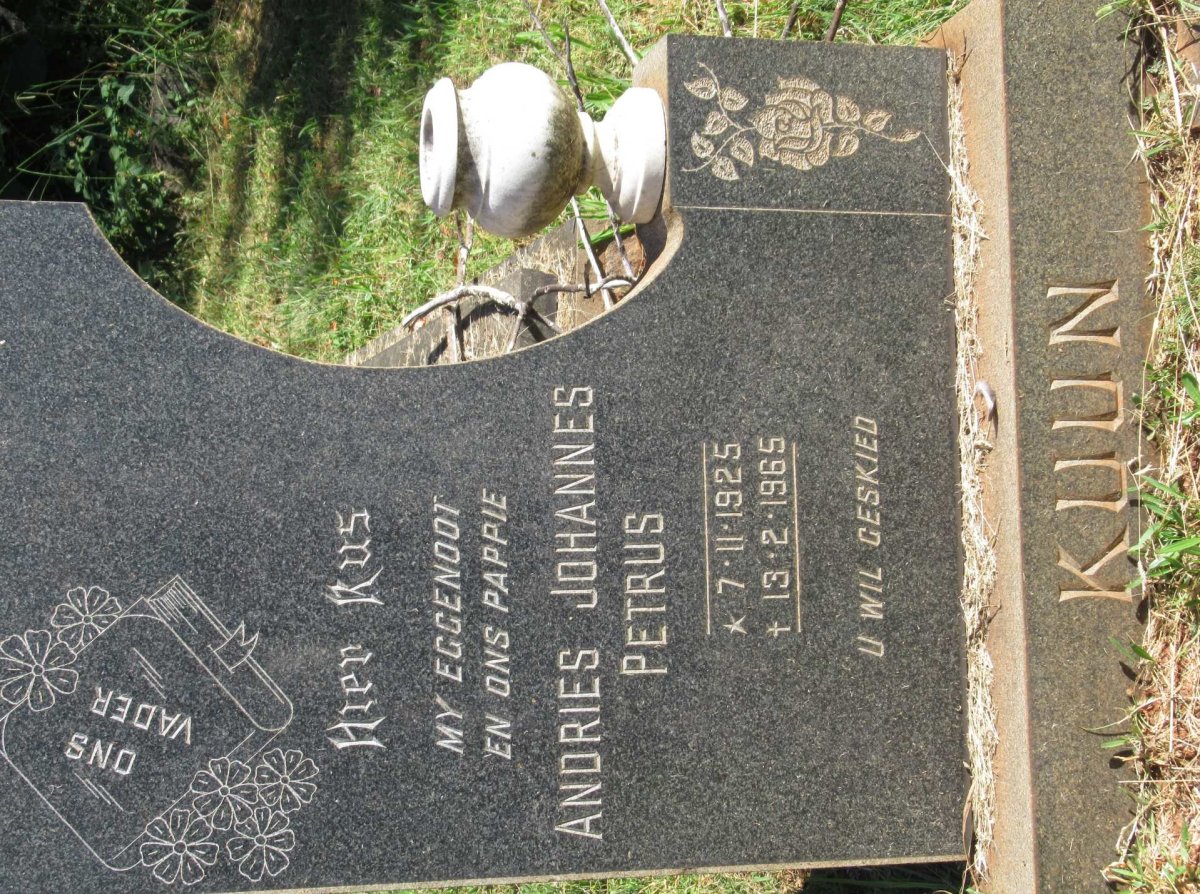 KUUN Andries Johannes Petrus 1925-1965