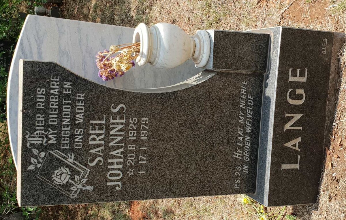 LANGE Sarel Johannes 1925-1979