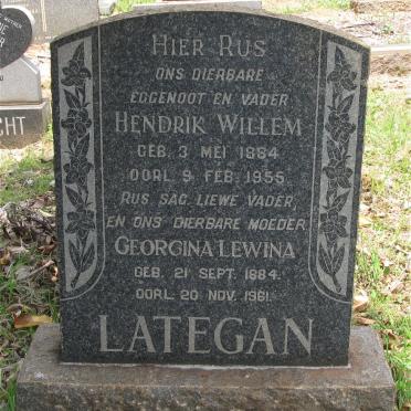 LATEGAN Hendrik Willem 1884-1955 &amp; Georgina Lewina 1884-1961