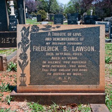 LAWSON Frederick B. -1953