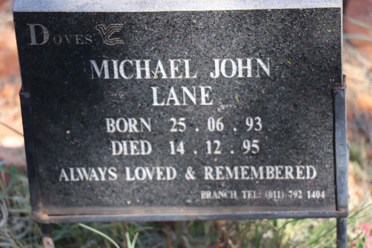 LANE Michael John 1993-1995