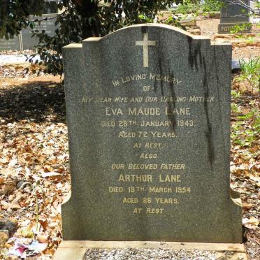 LANE Arthur -1954 &amp; Eva Maude -1943