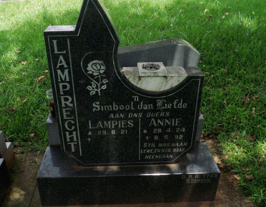 LAMPRECHT Lampies 1921- &amp; Annie 1924-1992