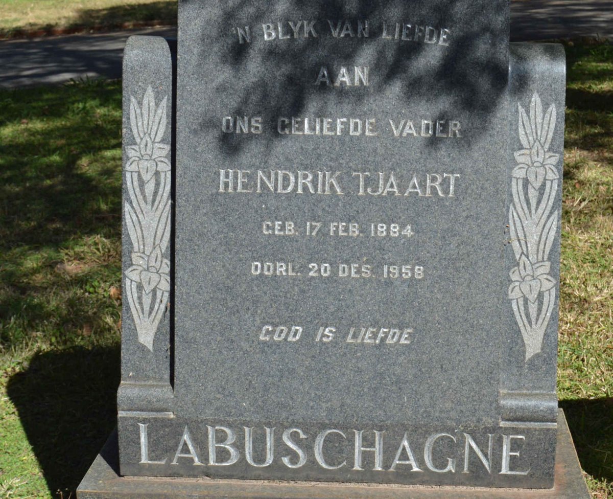 LABUSCHAGNE Hendrik Tjaart 1884-1958