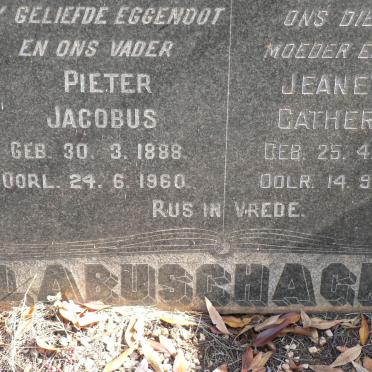 LABUSCHAGNE Pieter Jacobus 1888-1960 &amp; Jeanette Catherina 1898-1968