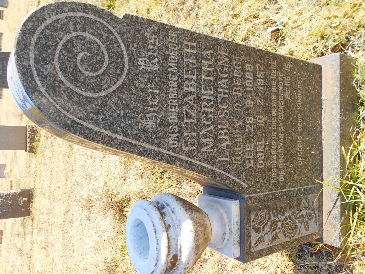 LABUSCHAGNE Elizabeth Magrietha nee V.D. BERG 1888-1962