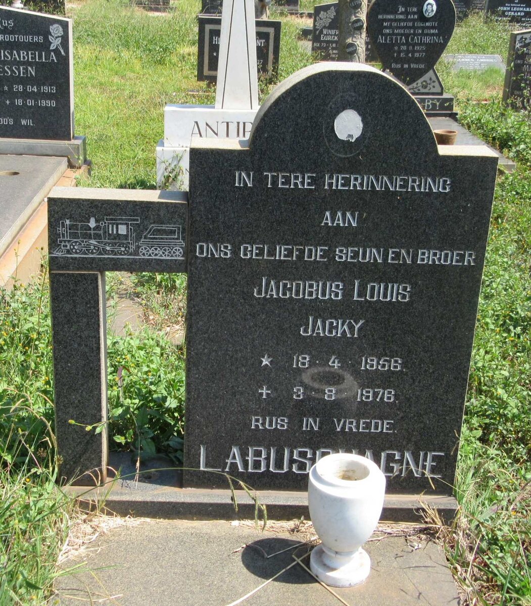 LABUSCHAGNE Jacobus Louis 1956-1978