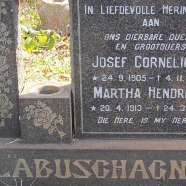 LABUSCHAGNE Josef Cornelius 1905-1961 &amp; Martha Hendrika 1913-1981