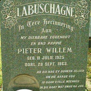 LABUSCHAGNE Pieter Willem 1925-1963