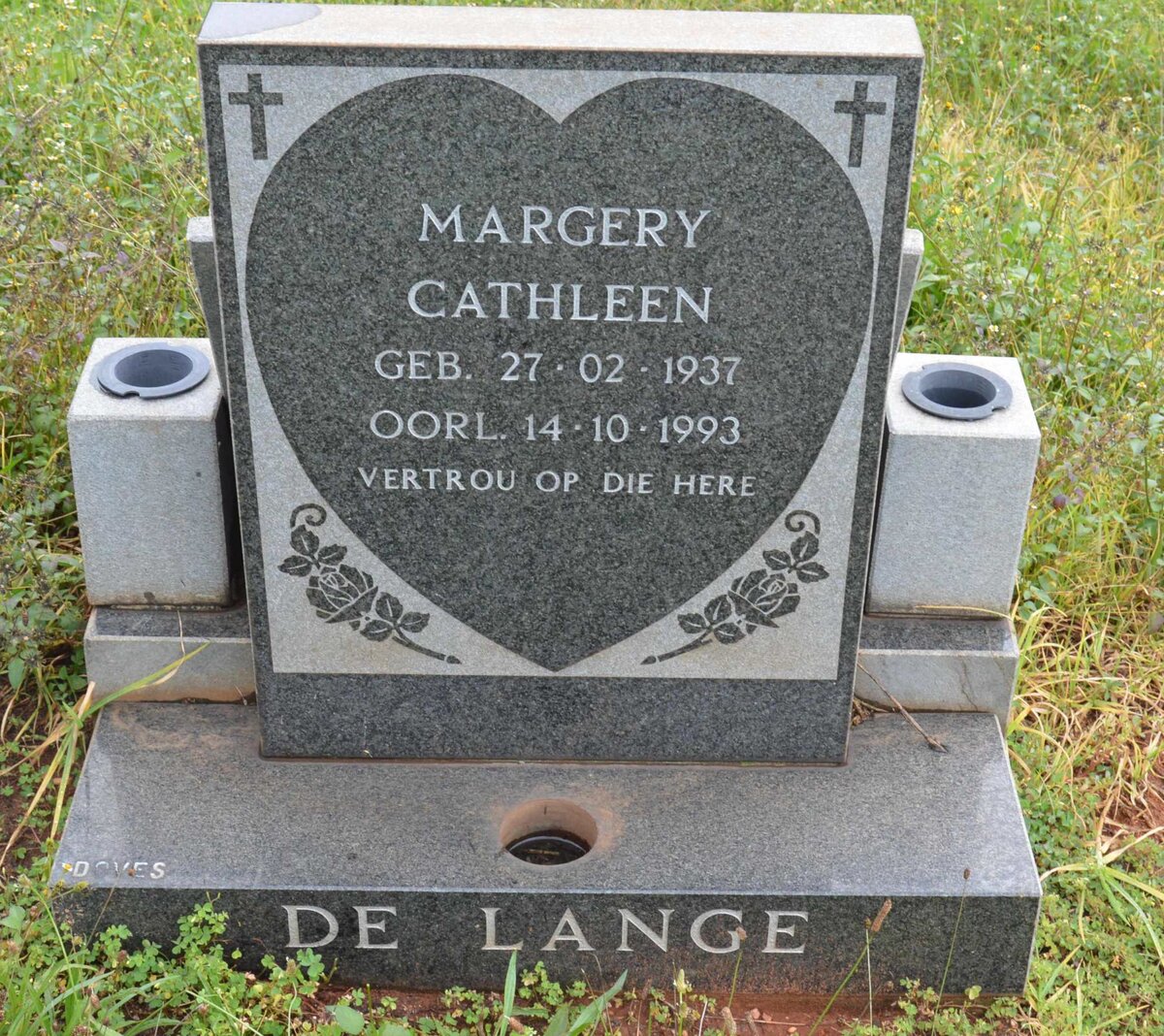 LANGE Margery Cathleen, de 1937-1993