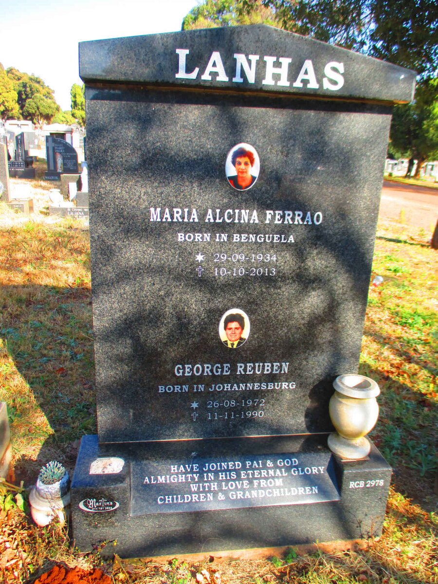 LANHAS Maria Alcina Ferrao 1934-2013 :: LANHAS George Reuben 1972-1990