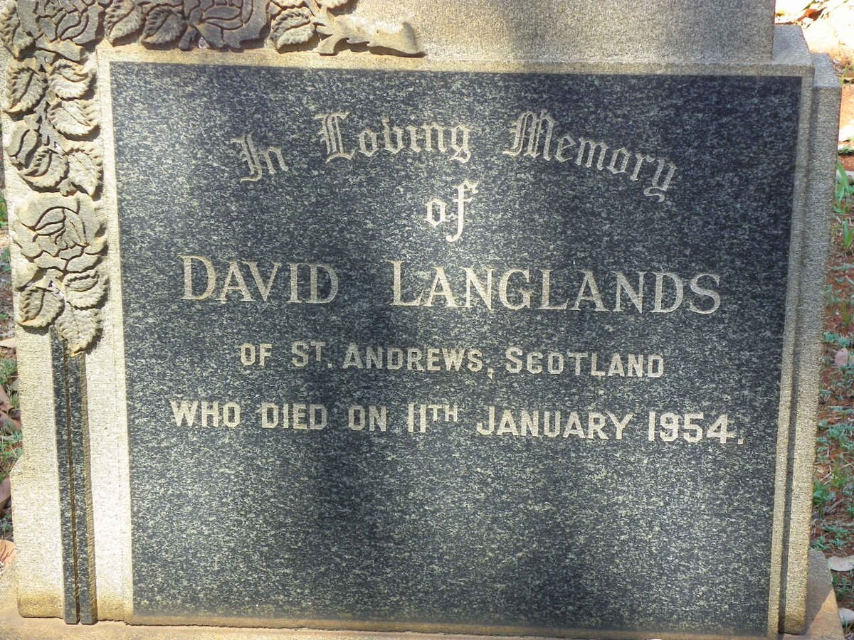 LANGLANDS David -1954