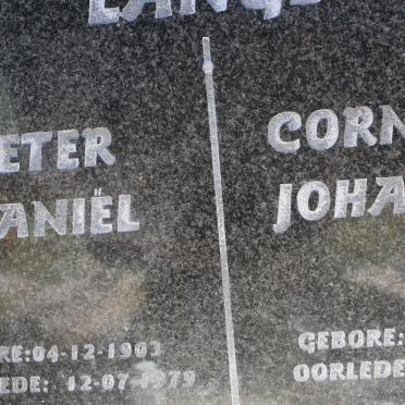 LANGE Pieter Daniël 1903-1979 &amp; Cornelia Johanna 1912-2002