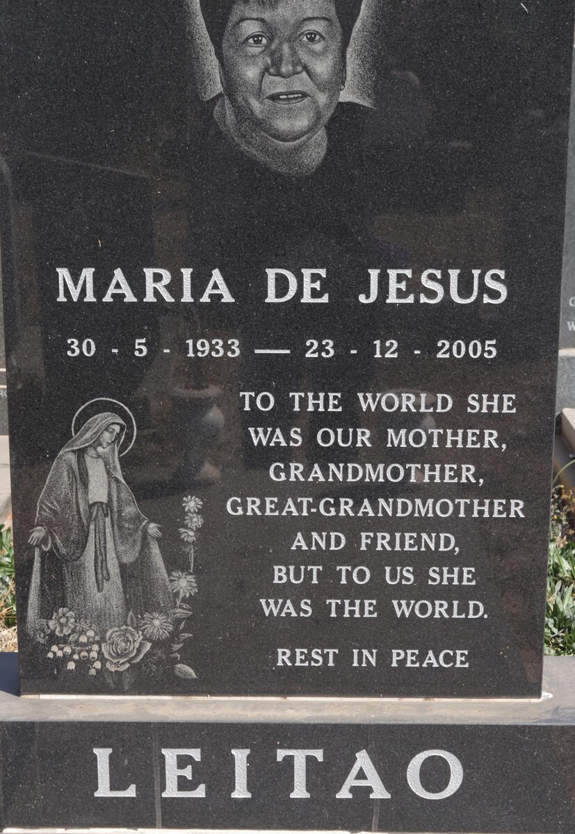 LEITAO Maria De Jesus 1933-2005