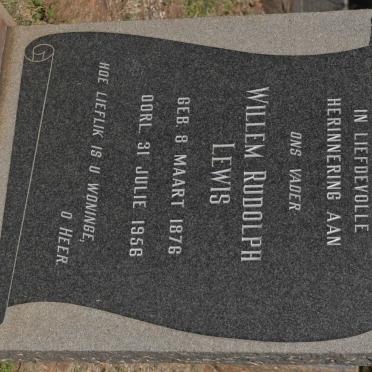 LEWIS Willem Rudolph 1876-1956