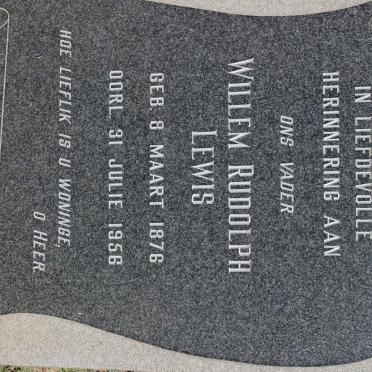 LEWIS Willem Rudolph 1876-1956