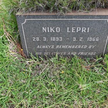 LEPRI Niko 1893-1966