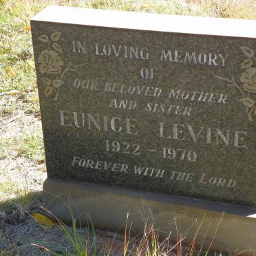 LEVINE Eunice 1922-1970