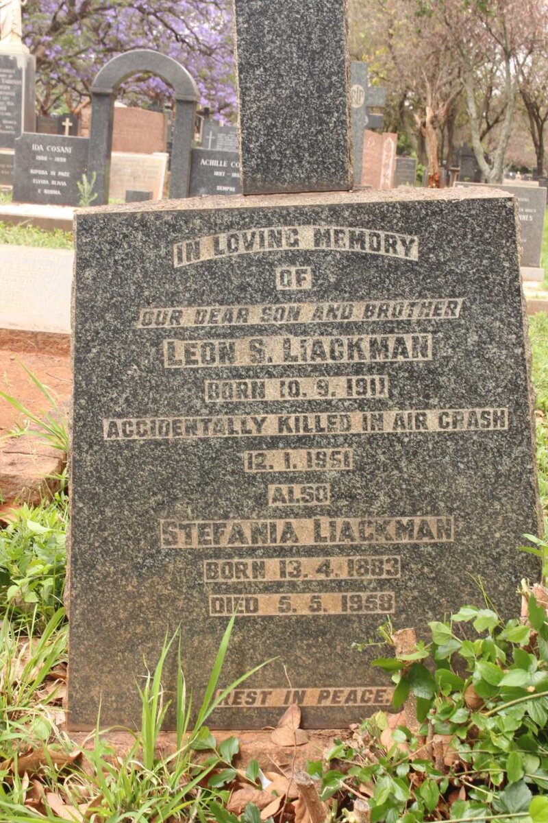 LIACKMAN Stefania 1883-1958 :: LIACKMAN Leon S. 1911-1951