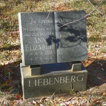 LIEBENBERG Ann Elizabeth 1910-1977