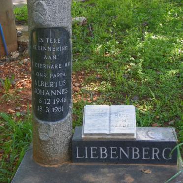 LIEBENBERG Albertus Johannes 1946-1981