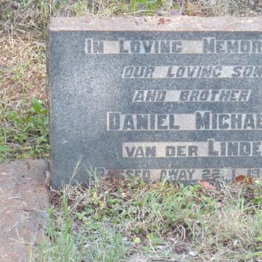 LINDE Daniel Michael, van der -1955