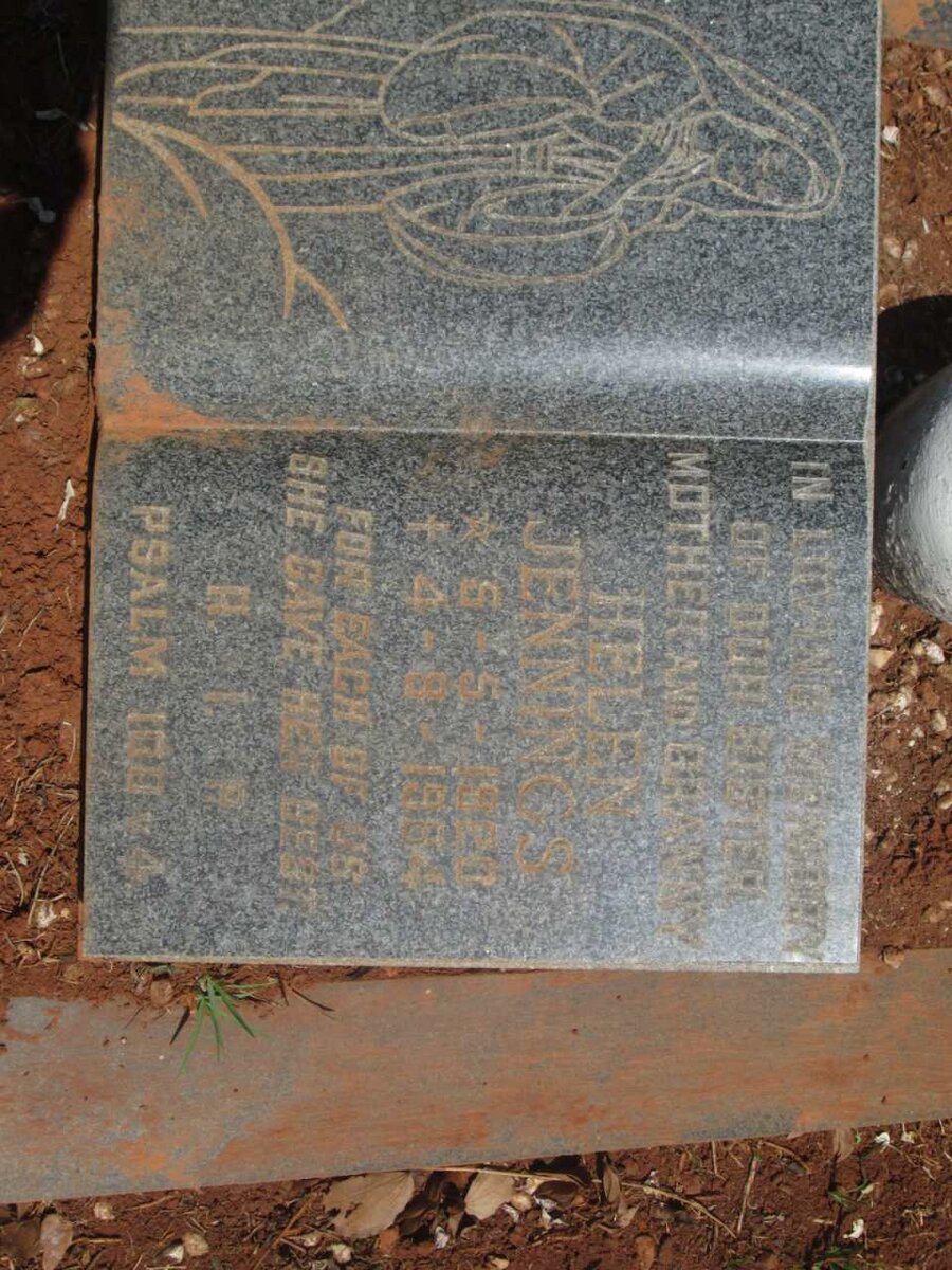 LINDAU Louise 1882-1952 :: JENNINGS Helen 1920-19?4