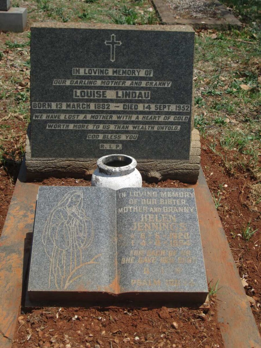 LINDAU Louise 1882-1952 :: JENNINGS Helen 1920-19?4