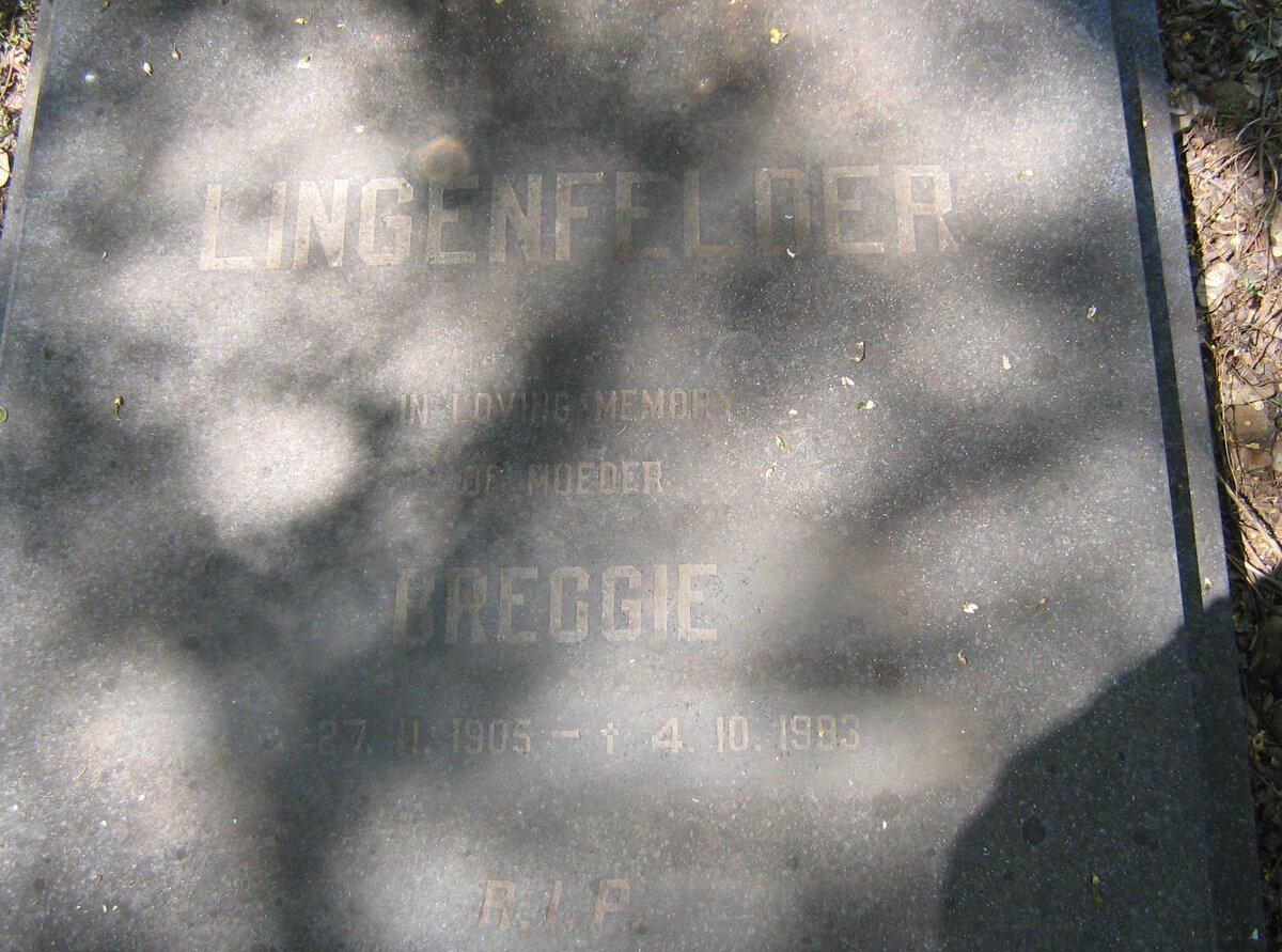 LINGENFELDER Breggie 1905-19?3