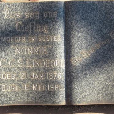 LINDEQUE C.C.S. 1876-1960