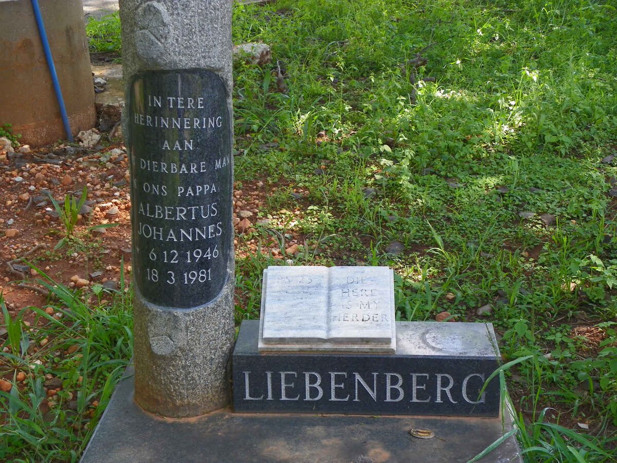 LIEBENBERG Albertus Johannes 1946-1981