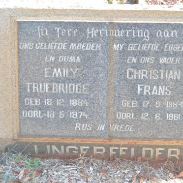 LINGERFELDER Christian Frans 1884-1961 &amp; Emily TRUEBRIDGE 1884-1974