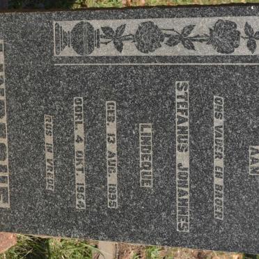 LINDEQUE Stefanus Johannes 1895-1954