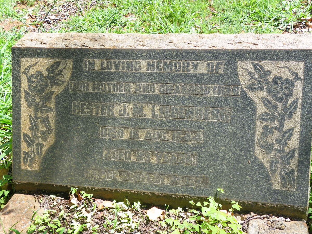 LIEBENBERG Hester J.M. -1944