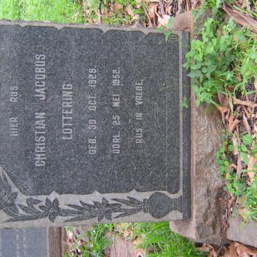 LOTTERING Christian Jacobus 1928-1952