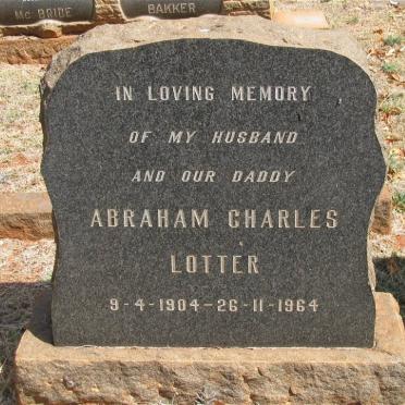 LOTTER Abraham Charles 1904-1964
