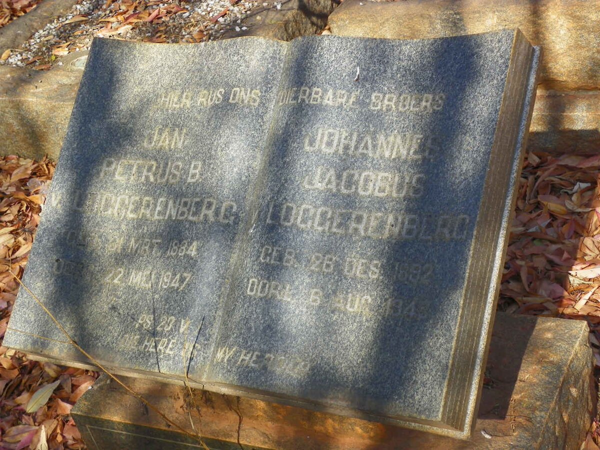 LOGGERENBERG Jan Petrus B., v. 1884-1947 :: LOGGERENBERG Johannes Jacobus, v. 1892-1945